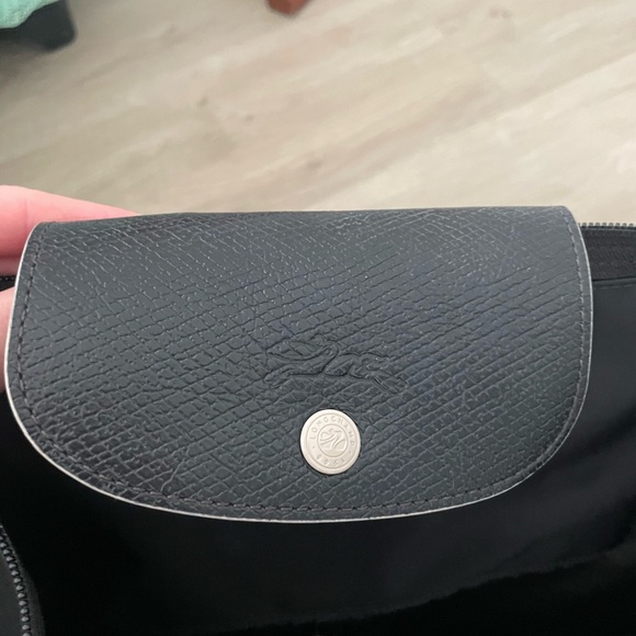 Longchamp Large Black Foldable Le Pliage Tote with Top Handles - Picture 6 of 12